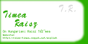 timea raisz business card